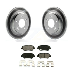 Rear Coated Disc Brake Rotors And Semi-Metallic Pads Kit For Hyundai Sonata Azera KGS-101474
