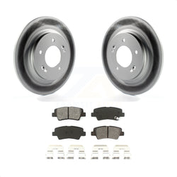 Rear Coated Disc Brake Rotors And Semi-Metallic Pads Kit For Kia Optima Hyundai Sonata Soul EV KGS-101475