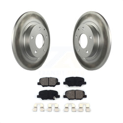 Rear Coated Disc Brake Rotors And Semi-Metallic Pads Kit For 2014-2015 Mazda 6 KGS-101476
