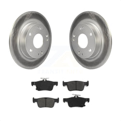 Rear Coated Disc Brake Rotors And Semi-Metallic Pads Kit For Honda Civic KGS-101490