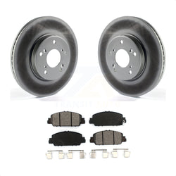 Front Coated Disc Brake Rotors And Semi-Metallic Pads Kit For Honda Accord HR-V KGS-101590