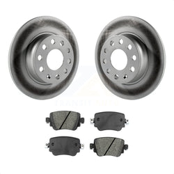 Rear Coated Disc Brake Rotors And Semi-Metallic Pads Kit For Volkswagen Passat GTI Golf SportWagen Alltrack KGS-101686