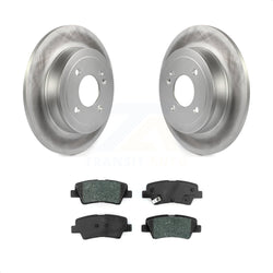 Rear Coated Disc Brake Rotors And Semi-Metallic Pads Kit For Hyundai Accent Kia Rio KGS-101689