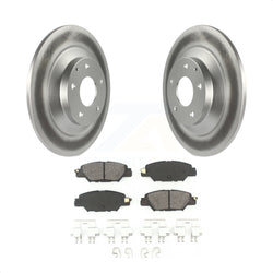 Rear Coated Disc Brake Rotors And Semi-Metallic Pads Kit For Mazda CX-5 KGS-101690