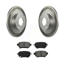 Rear Coated Disc Brake Rotors And Semi-Metallic Pads Kit For 2016-2021 Mazda 6 KGS-101771