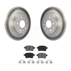 Rear Coated Disc Brake Rotors And Semi-Metallic Pads Kit For 2014-2020 Fiat 500L KGS-101780