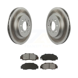 Front Coated Disc Brake Rotors And Semi-Metallic Pads Kit For 1992-1993 Acura Integra GS-R KGS-101789