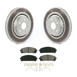 Front Coated Disc Brake Rotors And Semi-Metallic Pads Kit For Lexus RX350 RX450h Toyota RX350L Camry RX450hL Avalon NX250 NX350 NX350h KGS-101803