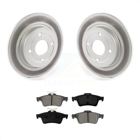 Rear Coated Disc Brake Rotors And Semi-Metallic Pads Kit For Ford EcoSport KGS-101865 by Transit Auto