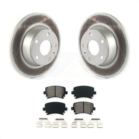 Rear Coated Disc Brake Rotors And Semi-Metallic Pads Kit For Audi TT Quattro With 286mm Diameter Rotor KGS-101869 by Transit Auto