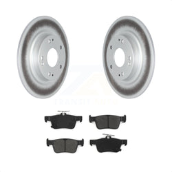 Rear Coated Disc Brake Rotors And Semi-Metallic Pads Kit For Honda Civic KGS-101875