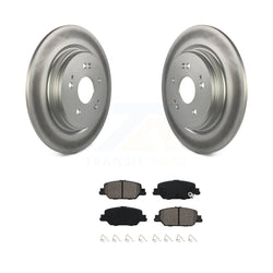 Rear Coated Disc Brake Rotors And Semi-Metallic Pads Kit For 2017-2022 Honda CR-V KGS-101878