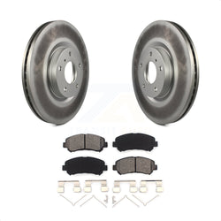 Front Coated Disc Brake Rotors And Semi-Metallic Pads Kit For Nissan Maxima KGS-101884