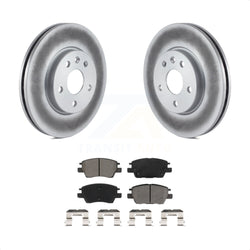 Front Coated Disc Brake Rotors And Semi-Metallic Pads Kit For Chevrolet Cruze Volt Bolt EV EUV KGS-101906