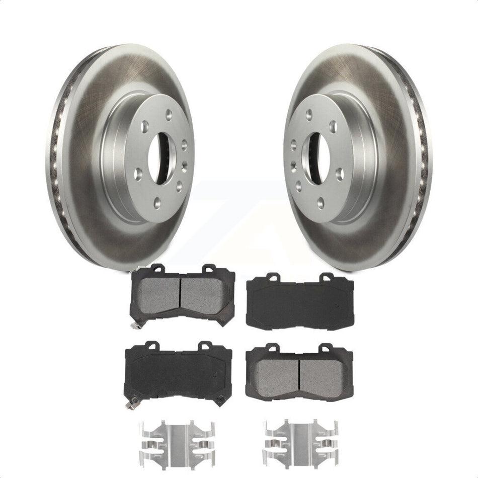 Front Coated Disc Brake Rotors And Semi-Metallic Pads Kit For 2015-2020 Chevrolet Colorado GMC Canyon KGS-101908 by Transit Auto