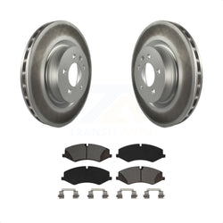 Front Coated Disc Brake Rotors And Semi-Metallic Pads Kit For Land Rover Range Sport LR4 Discovery KGS-101919