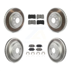 Front Rear Coated Disc Brake Rotors And Semi-Metallic Pads Kit For Chevrolet Camaro KGS-101946