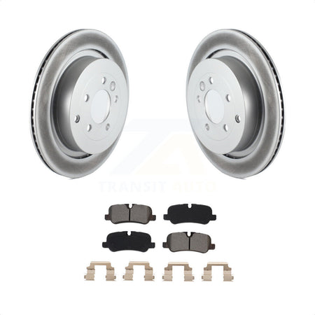 Rear Coated Disc Brake Rotors And Semi-Metallic Pads Kit For Land Rover Range Sport LR4 LR3 KGS-102014 by Transit Auto