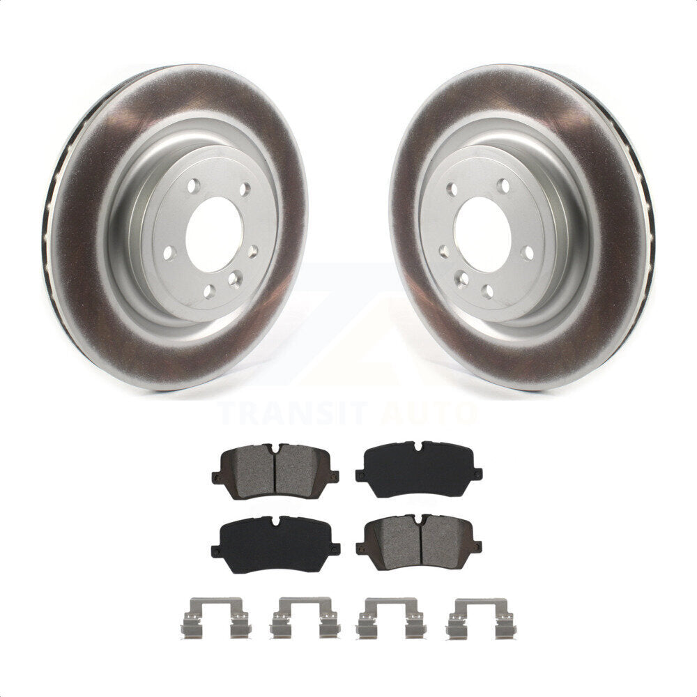 Rear Coated Disc Brake Rotors And Semi-Metallic Pads Kit For Land Rover Range Sport Discovery KGS-102027 by Transit Auto