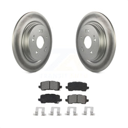 Rear Coated Disc Brake Rotors And Semi-Metallic Pads Kit For 2015-2020 Acura TLX KGS-102033