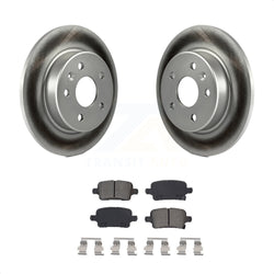 Rear Coated Disc Brake Rotors And Semi-Metallic Pads Kit For Chevrolet Cruze Volt Bolt EV EUV KGS-102035