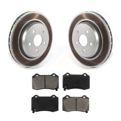 Rear Coated Disc Brake Rotors And Semi-Metallic Pads Kit For Jeep Grand Cherokee Dodge Durango KGS-102093