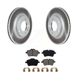 Front Coated Disc Brake Rotors And Semi-Metallic Pads Kit For Mini Cooper Countryman Paceman KGS-102132