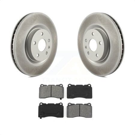 Front Coated Disc Brake Rotors And Semi-Metallic Pads Kit For Cadillac XTS Buick Regal KGS-102133 by Transit Auto