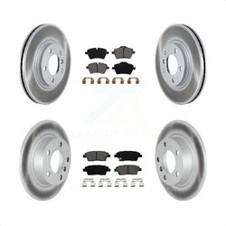 Front Rear Coated Disc Brake Rotors And Semi-Metallic Pads Kit For Mini Cooper Countryman Paceman KGS-102139