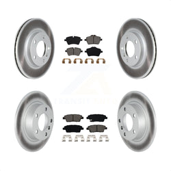 Front Rear Coated Disc Brake Rotors And Semi-Metallic Pads Kit For Mini Cooper Countryman Paceman Base KGS-102140