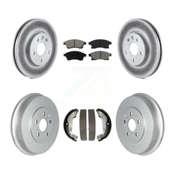 Front Rear Coated Disc Brake Rotors Semi-Metallic Pads And Drum Kit For Chevrolet Cruze Limited KGS-102234