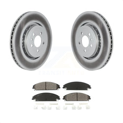 Front Coated Disc Brake Rotors And Semi-Metallic Pads Kit For Dodge Charger With 355mm Diameter Rotor KGS-102247