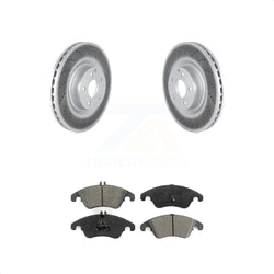 Front Coated Disc Brake Rotors And Semi-Metallic Pads Kit For Mercedes-Benz C250 E400 E550 KGS-102252