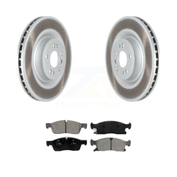 Front Coated Disc Brake Rotors And Semi-Metallic Pads Kit For Mercedes-Benz GLS450 GL450 GL350 ML400 GLE400 KGS-102254