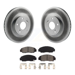 Front Coated Disc Brake Rotors And Semi-Metallic Pads Kit For Honda Accord KGS-102382