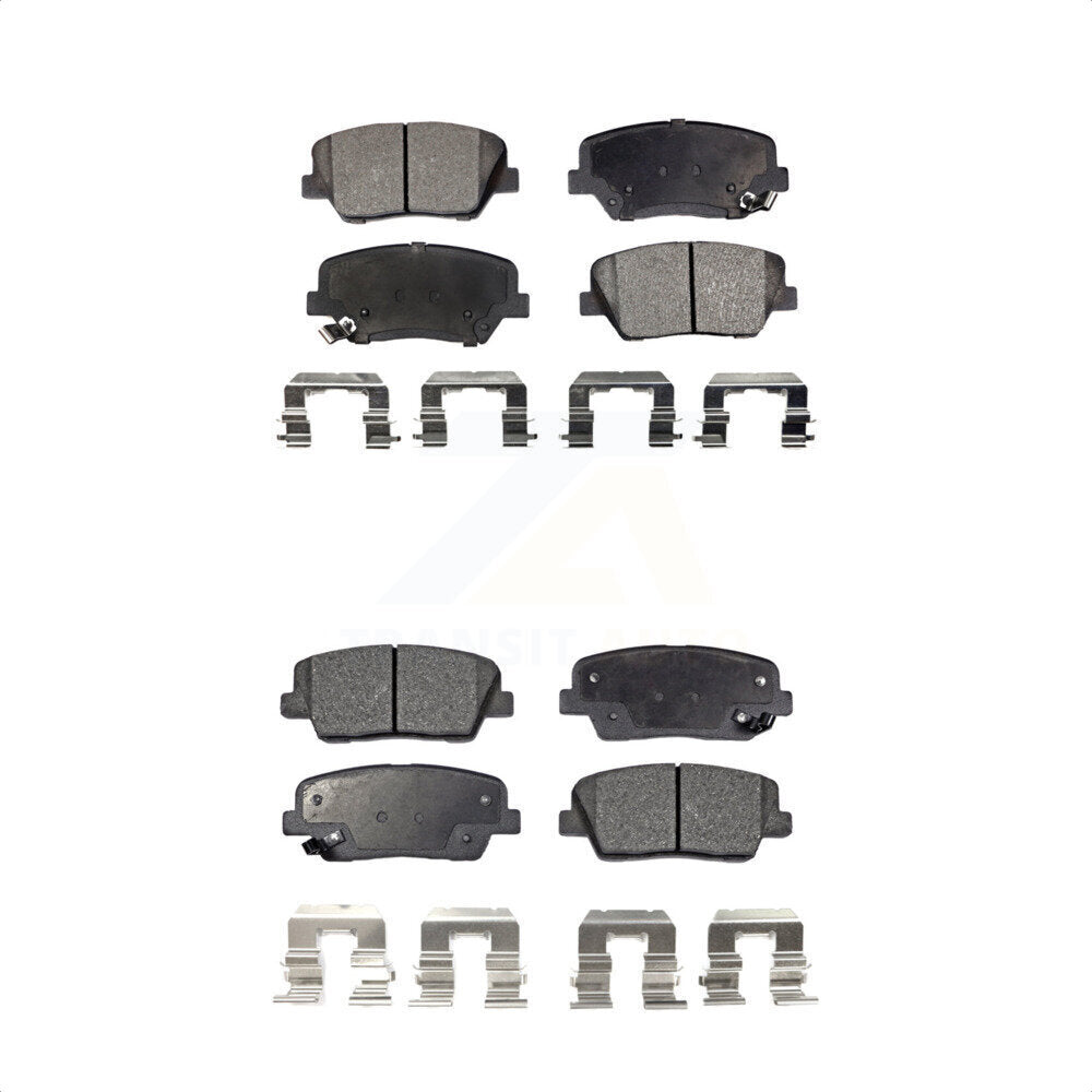 Front Rear Semi-Metallic Brake Pads Kit For Kia Sorento Hyundai Santa Fe Sport KPF-100184 by Positive Plus