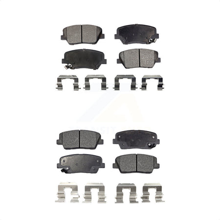 Front Rear Semi-Metallic Brake Pads Kit For Kia Sorento Hyundai Santa Fe Sport KPF-100184 by Positive Plus