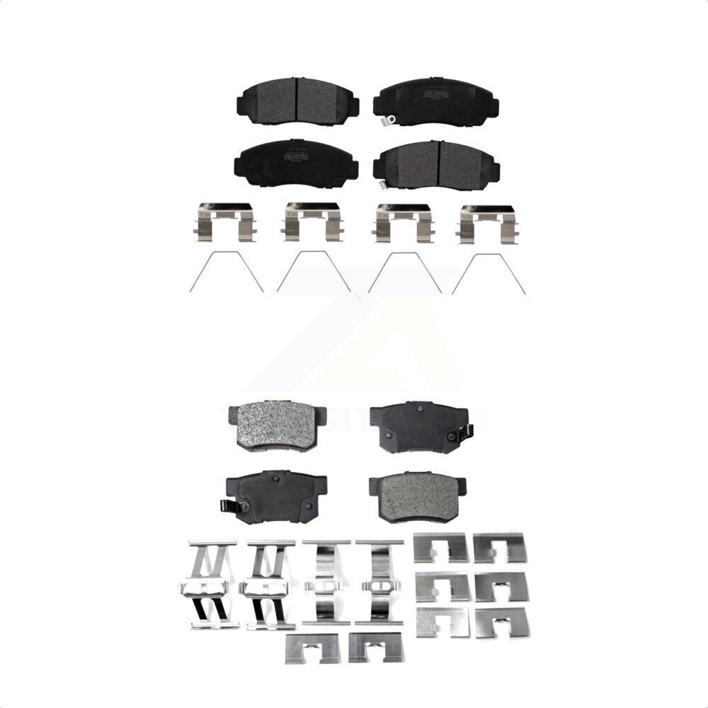 Front Rear Semi-Metallic Brake Pads Kit For 2015 Honda Civic Natural Gas KPF-100204 by Positive Plus
