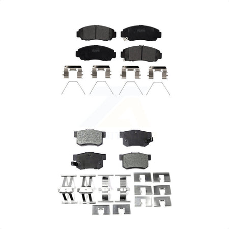Front Rear Semi-Metallic Brake Pads Kit For 2015 Honda Civic Natural Gas KPF-100204 by Positive Plus