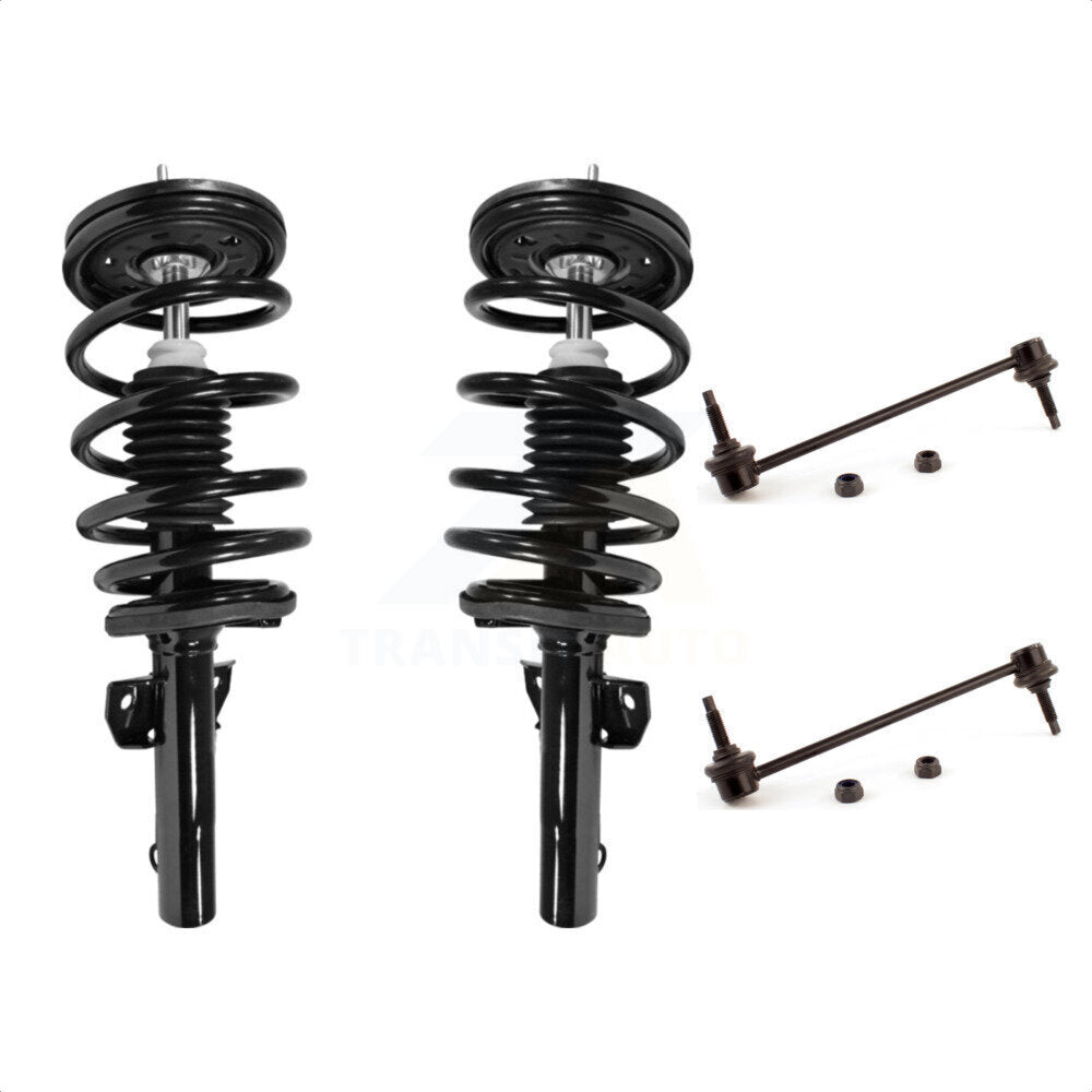 Front Complete Shock Assembly And TOR Link Kit For 1995-2003 Ford Windstar Excludes Handivan Models KSS-100476 by Transit Auto