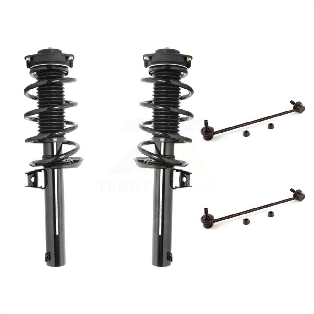 Front Complete Shock Assembly And TOR Link Kit For Volkswagen Tiguan Limited KSS-100485 by Transit Auto