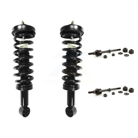 Front Complete Shock Assembly And TOR Link Kit For 2006-2008 Ford F-150 Lincoln Mark LT Excludes All Wheel Drive Vehicles With Torsion Suspension Lift Kits RWD KSS-100505 by Transit Auto