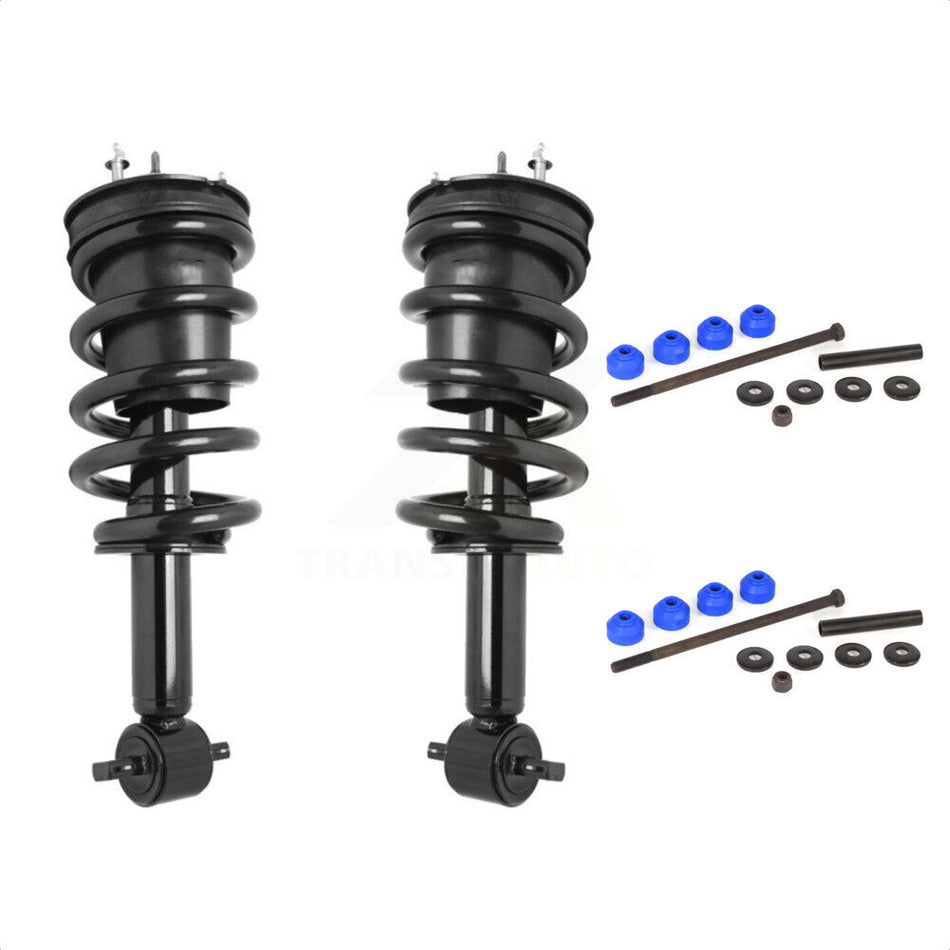 Front Complete Shock Assembly And TOR Link Kit For Chevrolet Silverado 1500 GMC Sierra LD Limited Excludes All Wheel Drive RWD KSS-100525 by Transit Auto