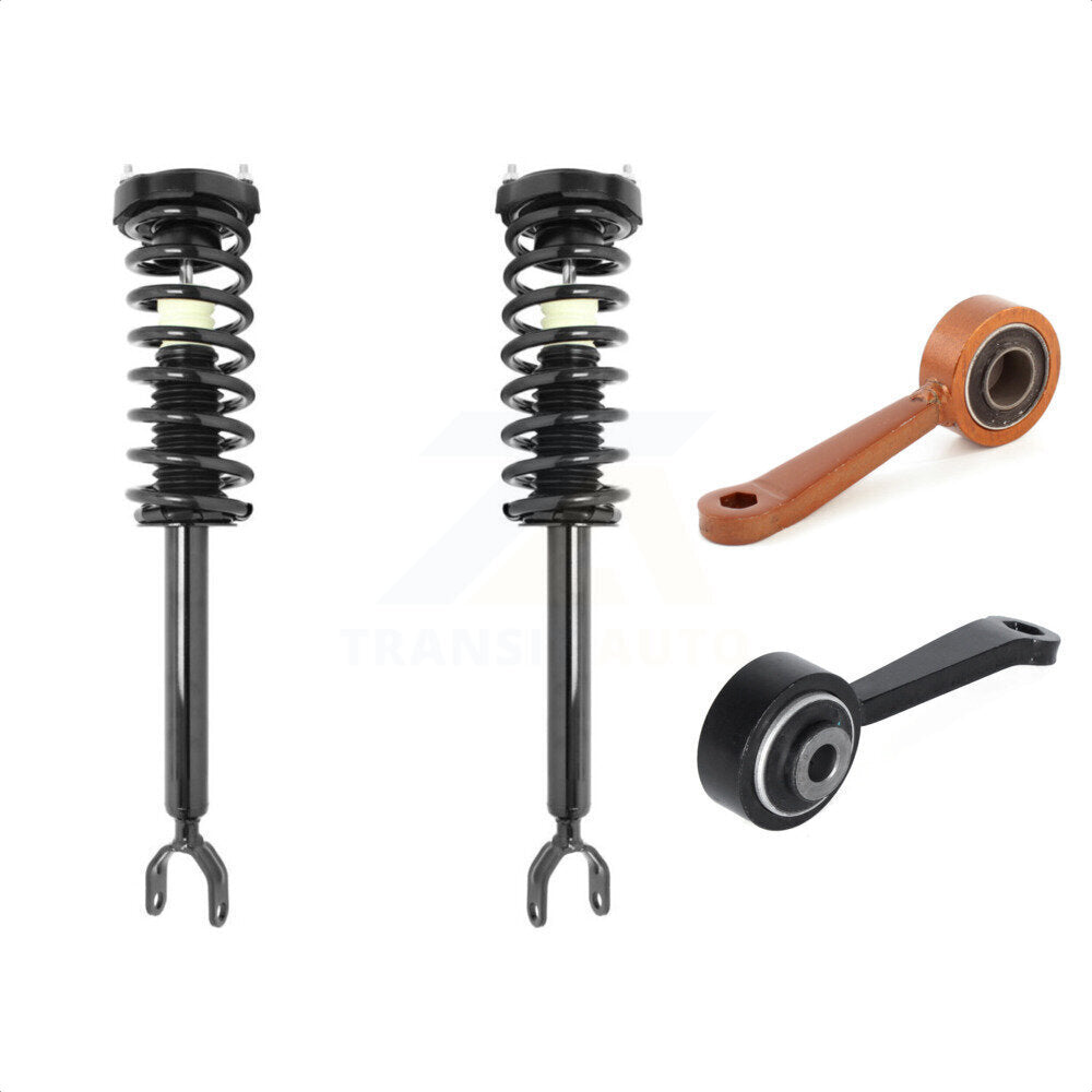 Front Complete Shock Assembly And TOR Link Kit For Mercedes-Benz E350 E320 E500 CLS550 E550 E55 AMG E63 CLS55 CLS63 Excludes 4Matic (All Wheel Drive) KSS-100551 by Transit Auto