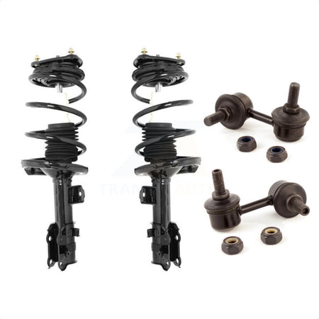 Front Complete Shock Assembly And TOR Link Kit For 2006 Hyundai Accent Hatchback KSS-100566 by Transit Auto