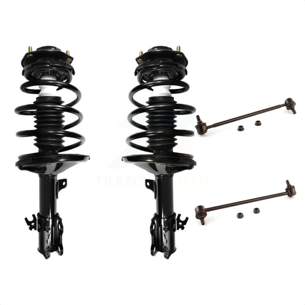 Front Complete Shock Assembly And TOR Link Kit For Toyota Camry Solara Excludes V6 Engine KSS-100569 by Transit Auto