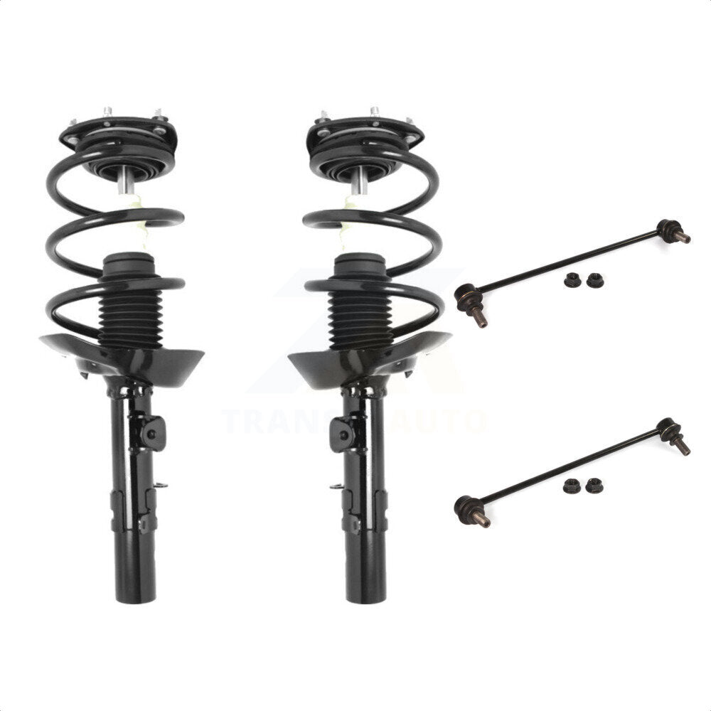 Front Complete Shock Assembly And TOR Link Kit For 2013-2017 Honda Accord Excludes Hybrid Models KSS-100571 by Transit Auto