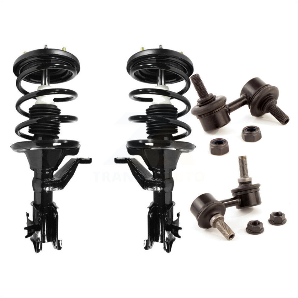 Front Complete Shock Assembly And TOR Link Kit For Honda Civic Excludes Hybrid Si Models KSS-100610 by Transit Auto