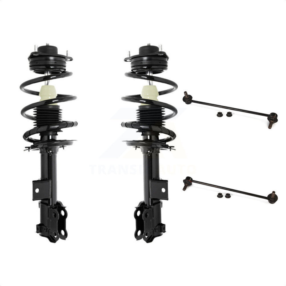 Front Complete Shock Assembly And TOR Link Kit For 2012 Kia Optima LX EX KSS-100641 by Transit Auto