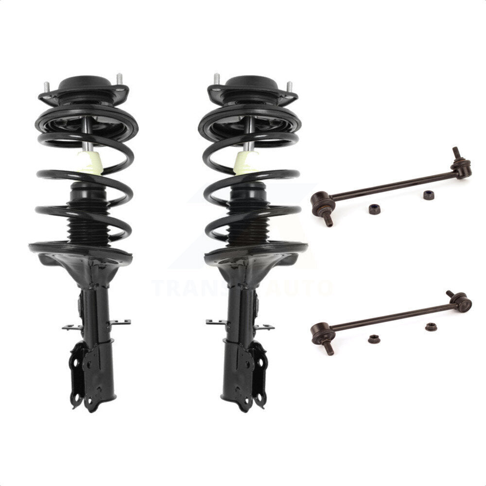 Front Complete Shock Assembly And TOR Link Kit For Kia Spectra Spectra5 KSS-100648 by Transit Auto